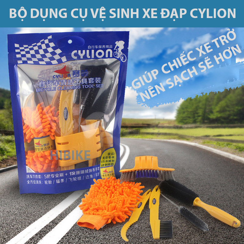 Các dụng cụ và vật liệu cần thiết để vệ sinh xe đạp